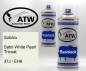 Preview: Subaru, Satin White Pearl Tricoat, 37J / EH6: 400ml Sprühdose + 400ml Klarlack - Set, von ATW Autoteile West.